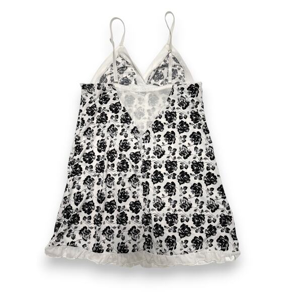 Jessica Simpson Elegant Floral Slip Dress with Lace Trim Size Medium - Picture 6 of 9